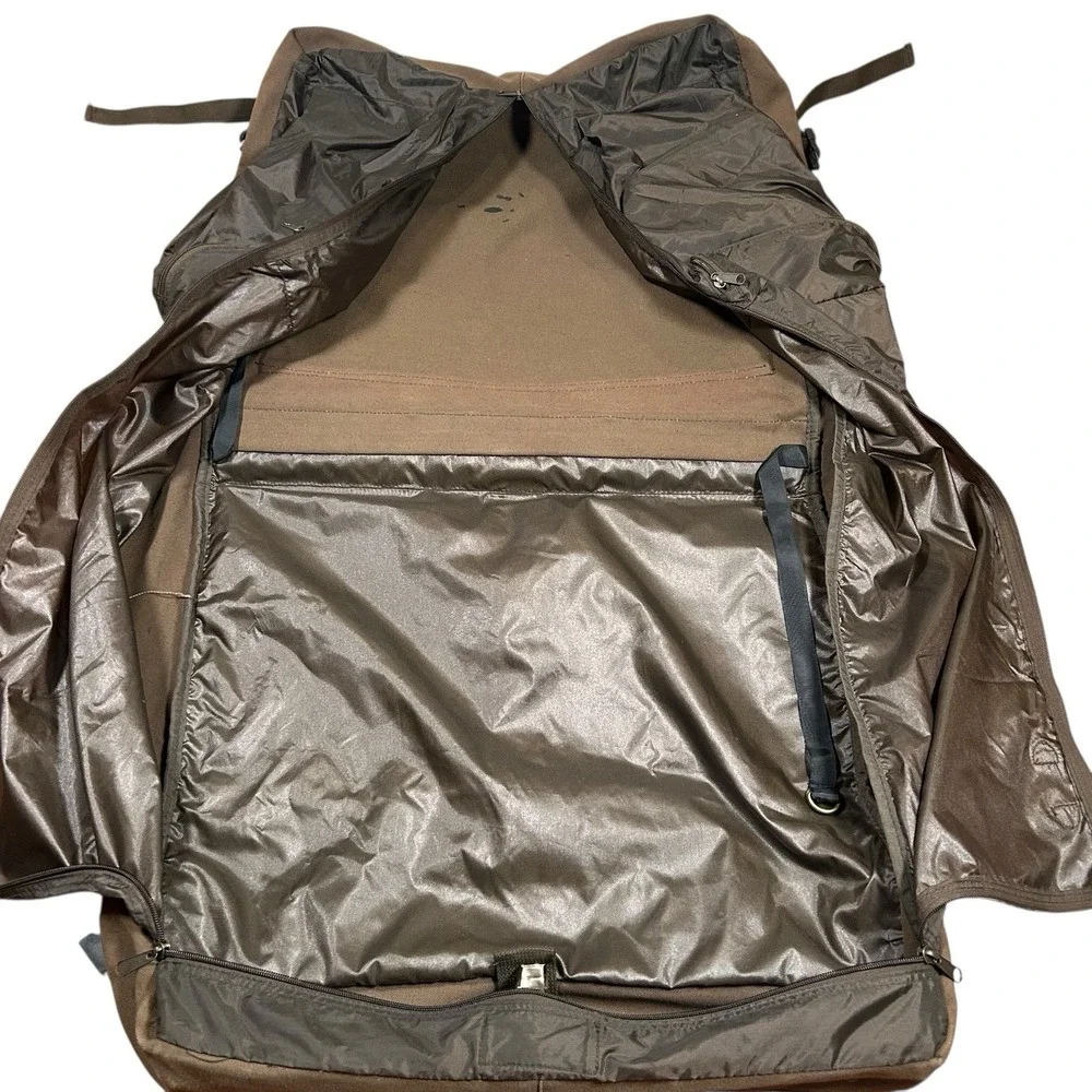 Vintage Cabelas Canvas & Leather Garment Bag Luggage Travel Hunting Outdoor‎